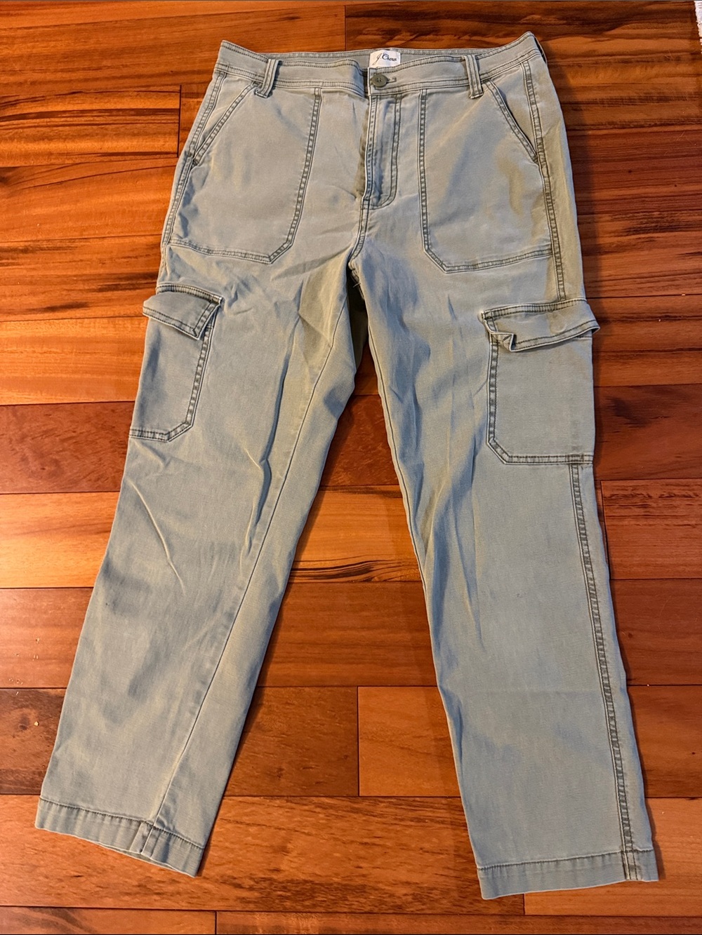 J. Crew Light Olive Green Utility Cargo Pants